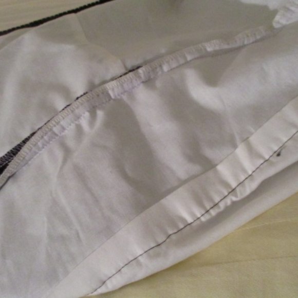 Custom made new designer bed skirt corduroy king purple model home - Picture 12 of 14